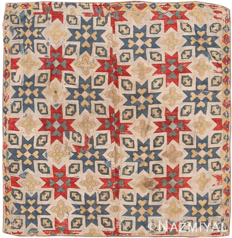 Antique 17th Century Caucasian Kuba Star Embroidery